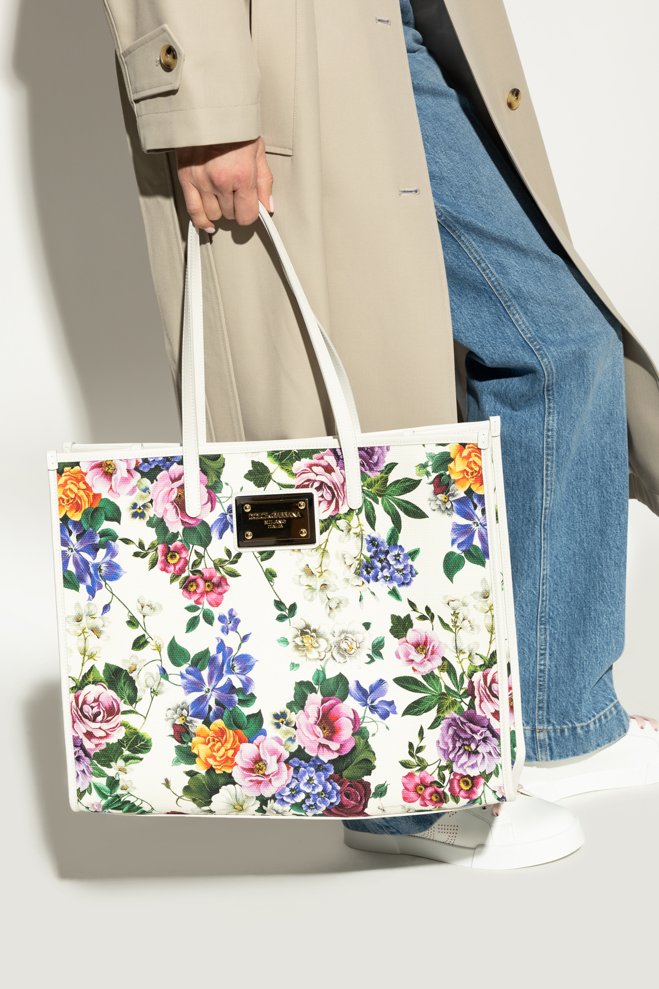 トートバッグ DOLCE & GABBANA Floral shopping bag Multicolor DOLCE & GABBANA Floral shopping bag Multicolor